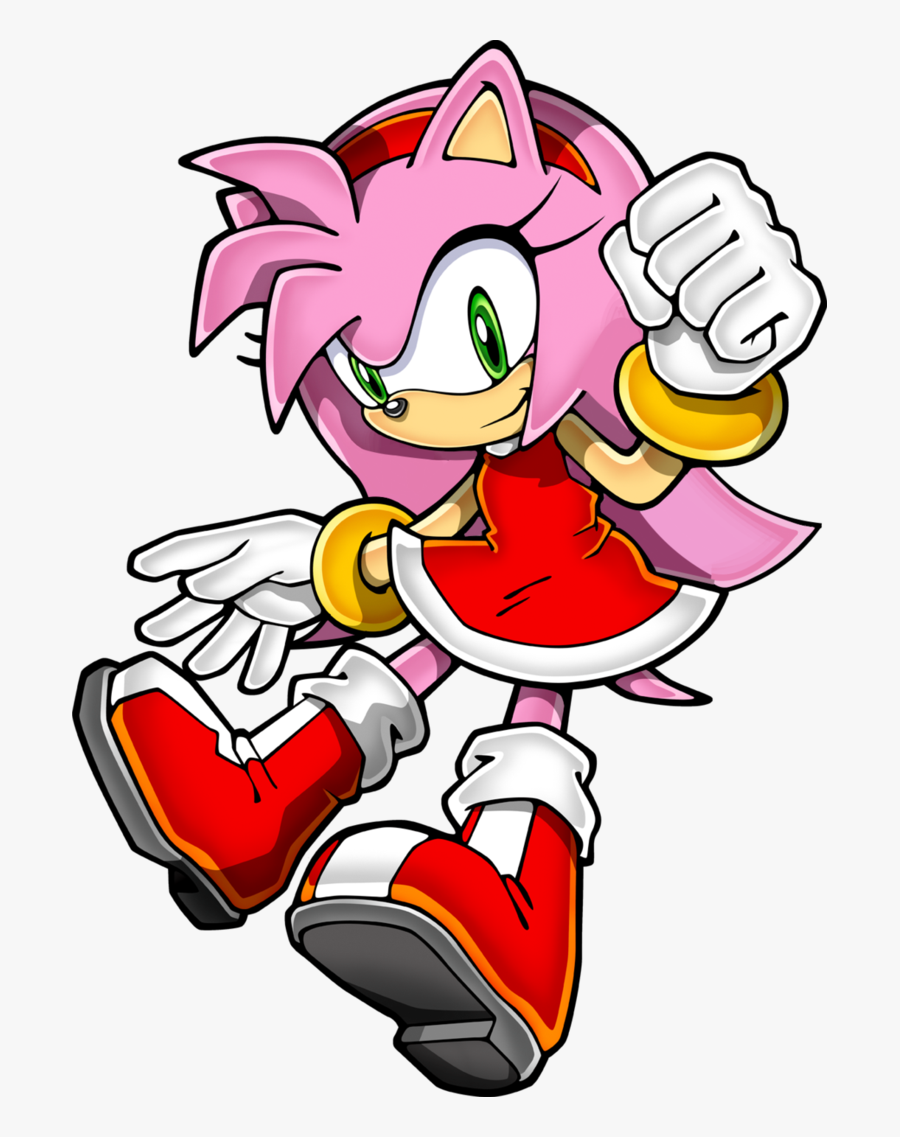 Amy With Long Hair/spines By Mrmephilesthedark - Sonic Channel Amy Rose, Transparent Clipart