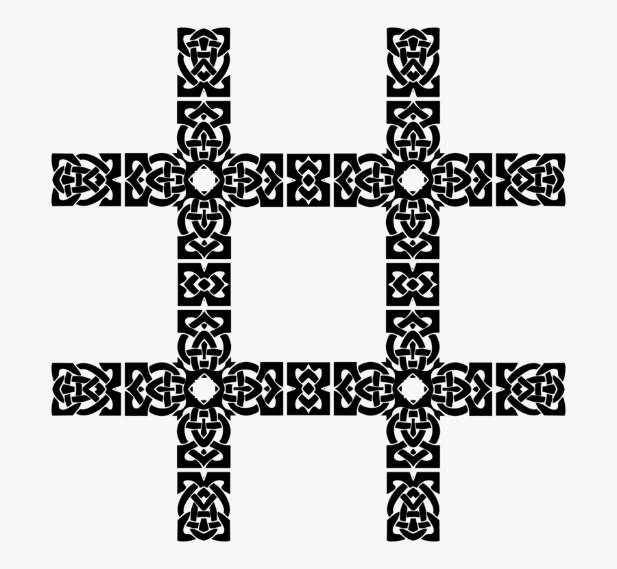 Symmetry,symbol,cross - Celtic Knot Hashtag, Transparent Clipart