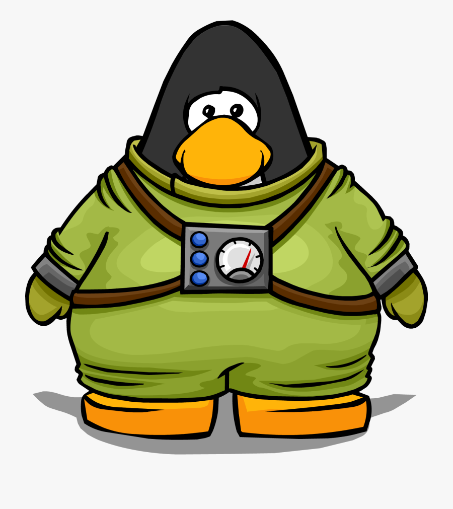 Divers Suit From A Player Card - Club Penguin Diver Suit, Transparent Clipart