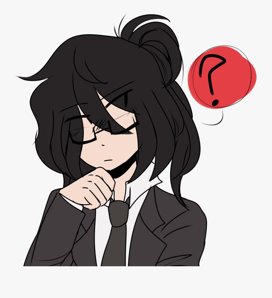 Transparent Messy Clipart Anime Girl With Messy Black Hair