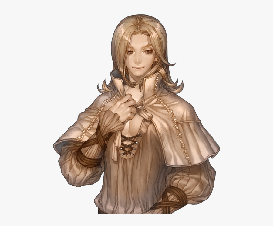 Clip Art Androgynous Long Hair - Tree Of Savior Npc, Transparent Clipart