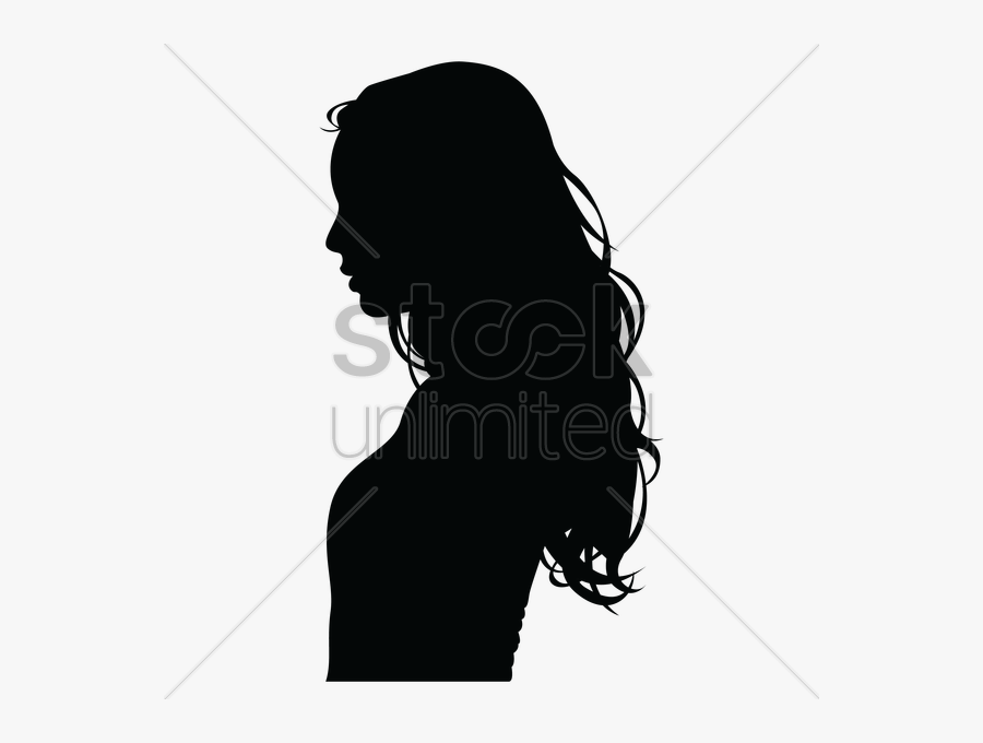 Silhouette Woman Face Clipart Silhouette Clip Art - Side Profile Silhouette Woman, Transparent Clipart