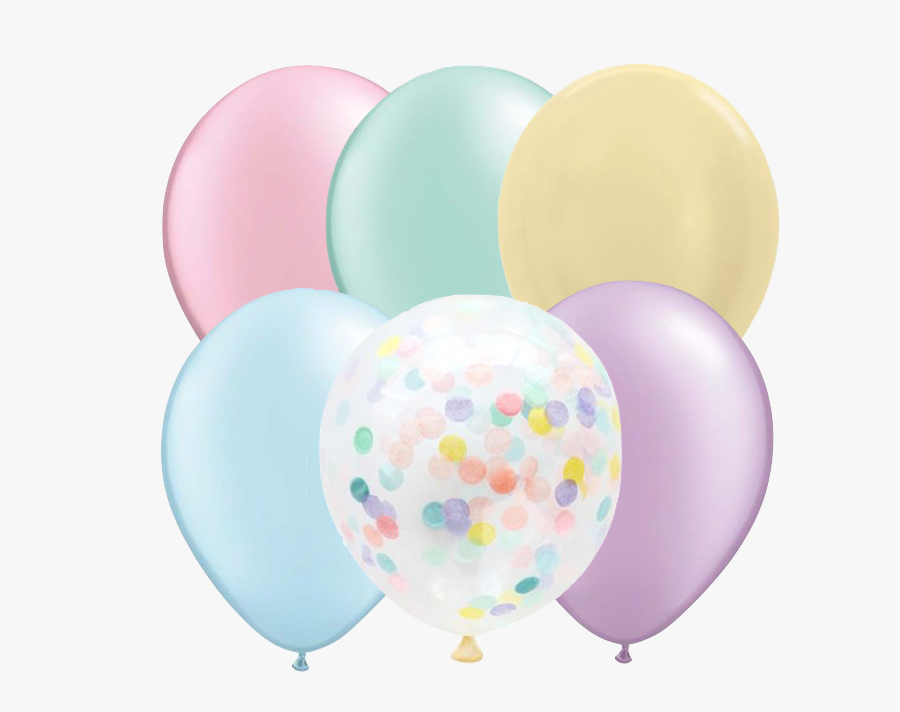 Pastel Balloons Png - Black And Gold Balloons, Transparent Clipart