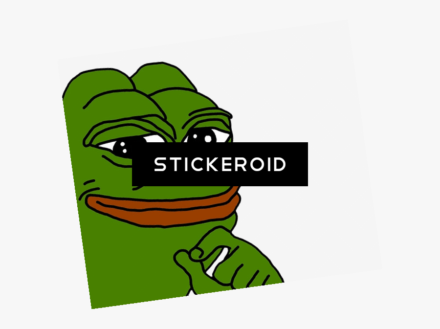 Transparent Pepe Le Pew Clipart - Pepe Frog With Hair, Transparent Clipart