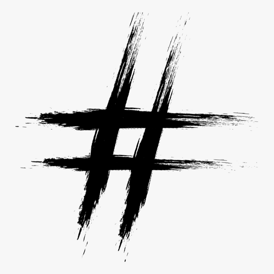 # #hashtag #hashtag #dubrootsgirlcreation 
#black #black - Hashtag Brush, Transparent Clipart