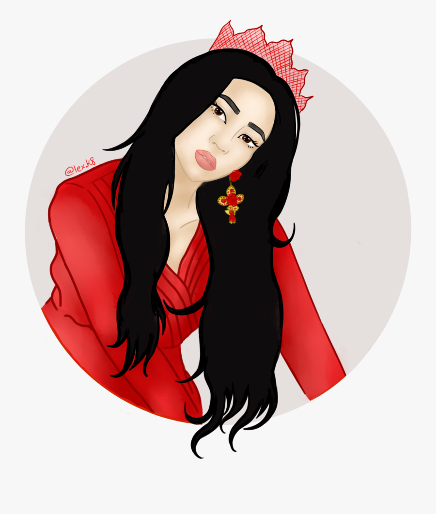 Bad Hair Png Clip Art Transparent - Red Velvet Fan Art, Transparent Clipart