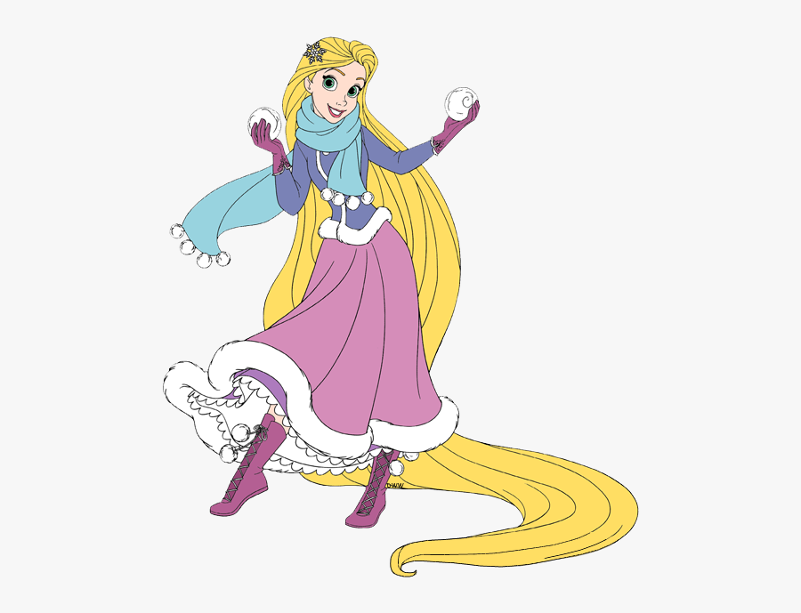Princess Rapunzel Winter, Transparent Clipart