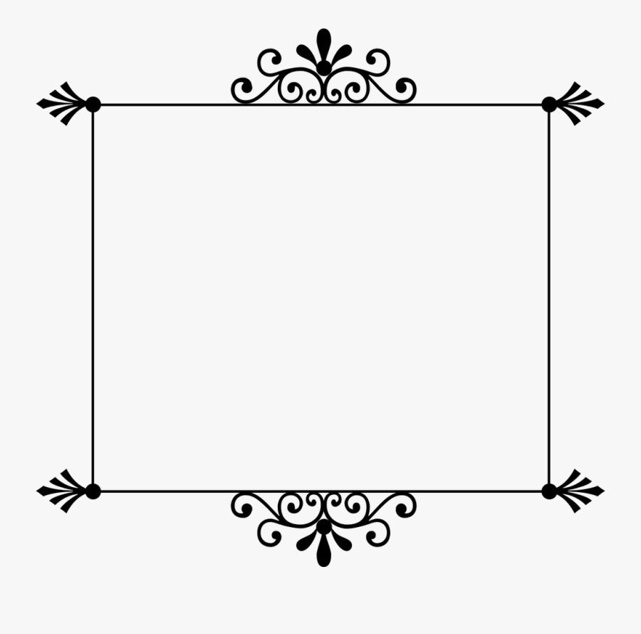 Borders And Frames Clip Art Picture Frames Vector Graphics - Transparent Background Fancy Borders, Transparent Clipart