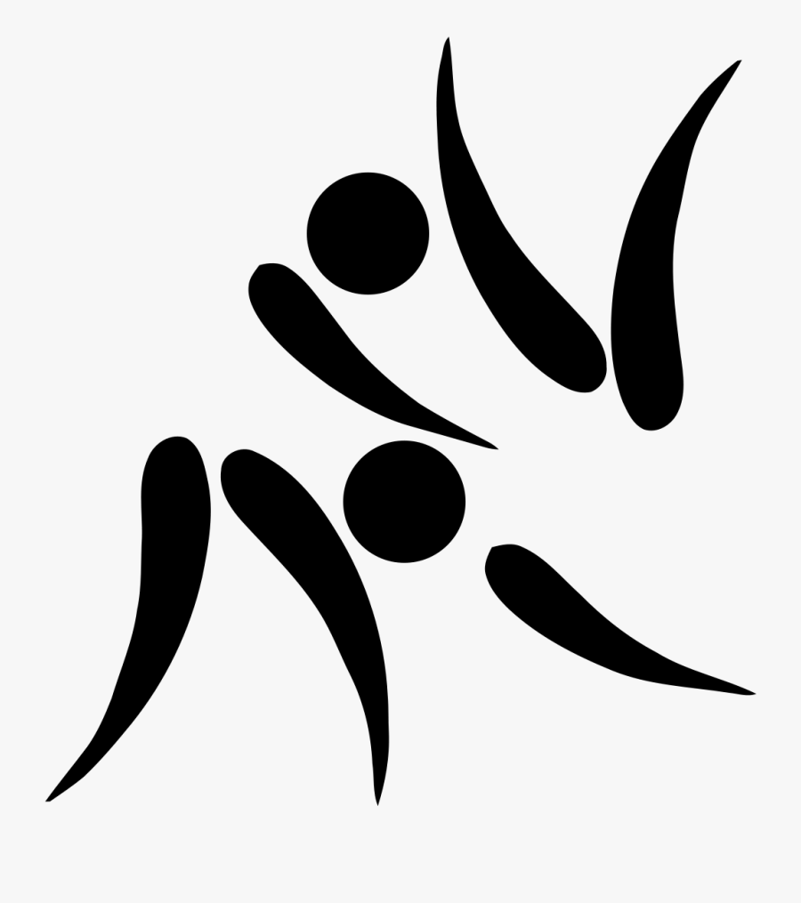 Olympic Swimming Symbol - Judo Clip Art, Transparent Clipart