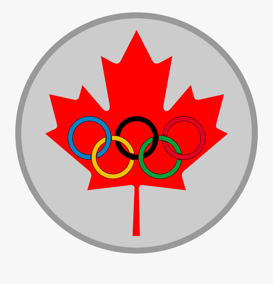 Maple Leaf Olympic Silver Medal - Small Canada Flag Icon, Transparent Clipart
