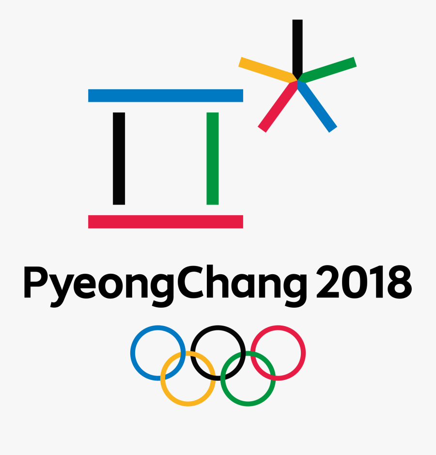 Clip Art 2018 Olympic Logo - Pyeongchang Winter Olympics Logo, Transparent Clipart