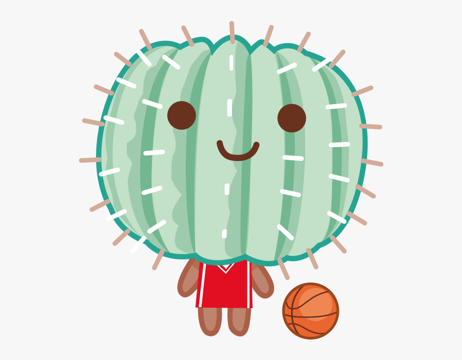Text Your Friends These Cute Cactus With Tucson Spirit - Basketball, Transparent Clipart
