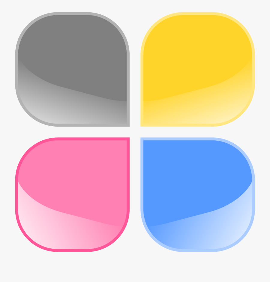 Clipart - Square Round Corner Vector Png, Transparent Clipart