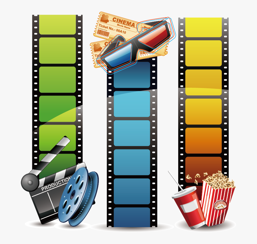 Transparent Filmstrip Clipart - Film Strip Background Film, Transparent Clipart