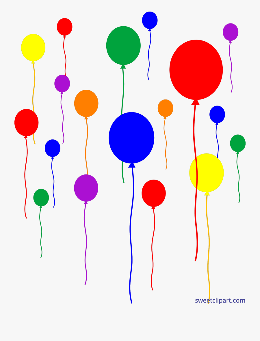 Vector Free Download Birthday Party Balloons Clipart - Transparent Background Birthday Party Clipart, Transparent Clipart