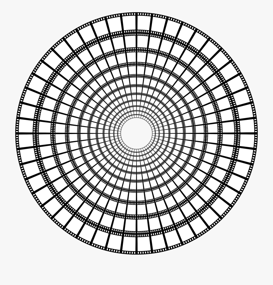 Film Strip Tunnel Clip Arts - Rattan Face Mirror, Transparent Clipart