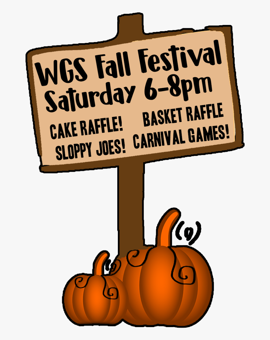 Clip Art Fall Festival Template - Pumpkin, Transparent Clipart