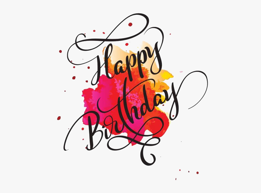 Happy Birthday Text Png Transparent Picture - Transparent Happy Birthday Png, Transparent Clipart