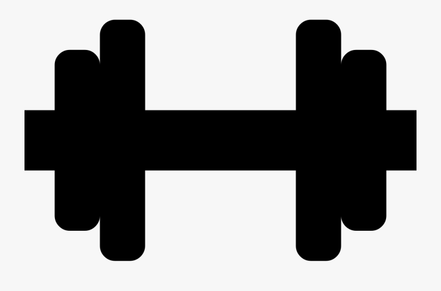 Free Clipart Dumbbell Black, Transparent Clipart