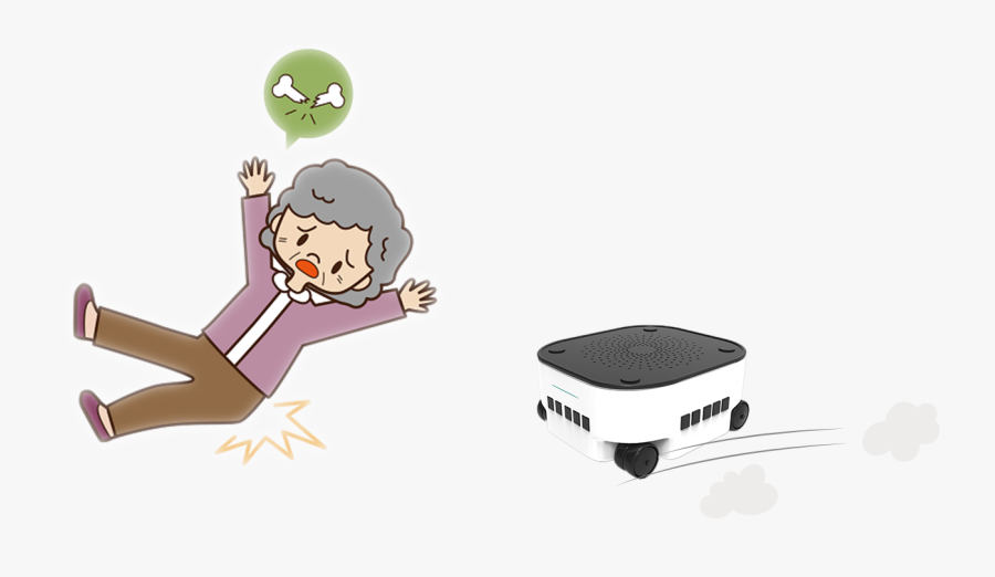 Transparent Fall Festival Clipart - Cartoon Grandma Falling, Transparent Clipart