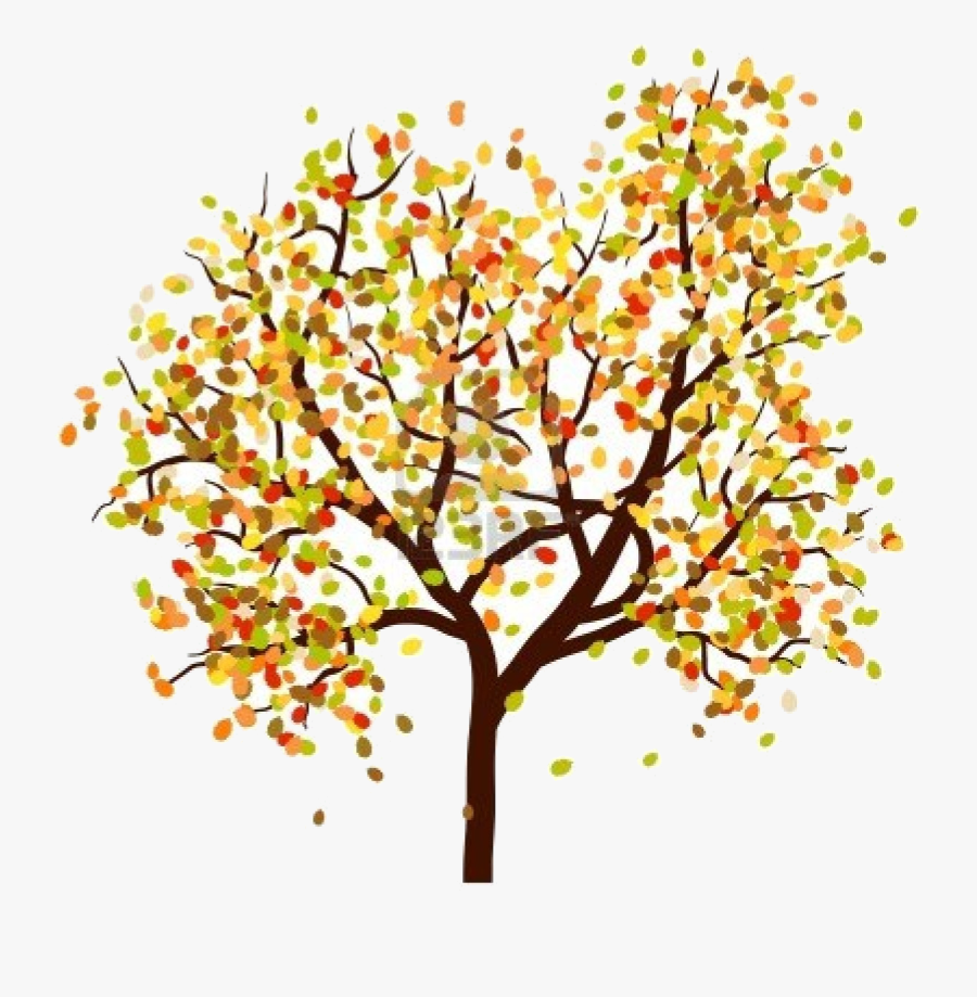 Fall Tree Leaves Clipart Clipartsgramcom Transparent - First Day Of Fall Clipart, Transparent Clipart