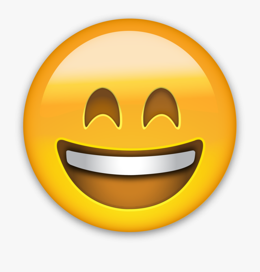 Emoji Happiness Smiley Sticker - Smiling Emoji Open Mouth, Transparent Clipart