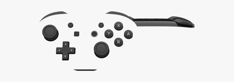 Gaming Clipart Controller Nintendo - Pro Controller White Nintendo Switch, Transparent Clipart