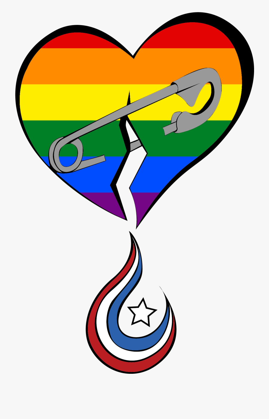 I Created A Safety Pin Emblem For Free Use Clipart - Clip Art, Transparent Clipart