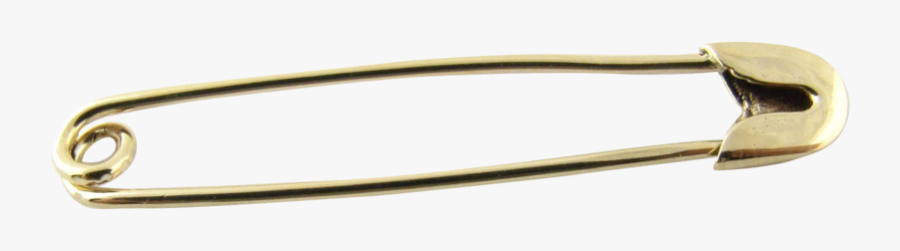 45787 - Gold Safety Pin Png, Transparent Clipart