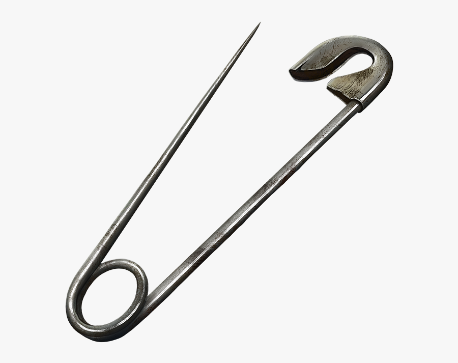 Silver Safety Pin Transparent Free Png - Metalworking Hand Tool, Transparent Clipart
