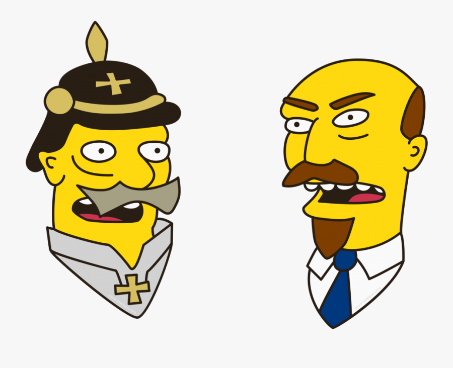 Simpsons Kaiser Vs Lenin - Lenin Simpsons Png, Transparent Clipart