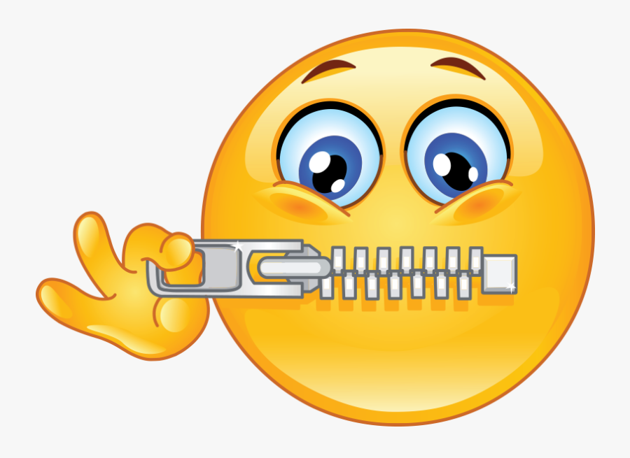 Emoticon Emoji Smiley Mouth - Don T Talk Emoji, Transparent Clipart