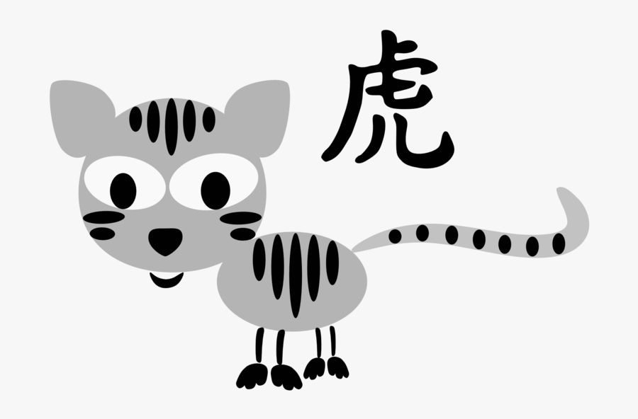 Chinese Horoscope Tiger Sign Character Clipart - Chinese Symbol Tattoos And Meanings, Transparent Clipart