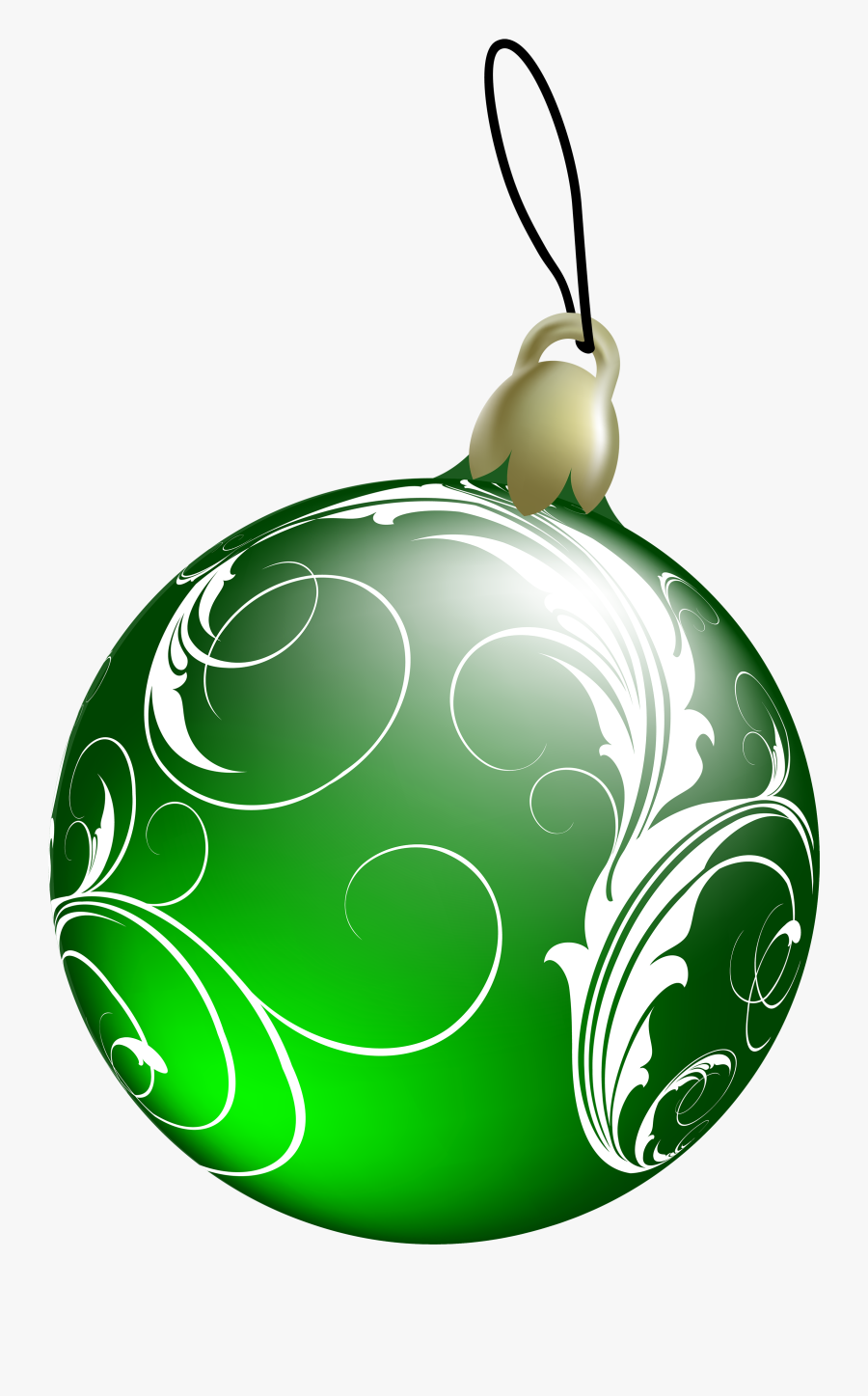 Beautiful Green Christmas Ball Png Clipart - Green Christmas Balls Transparent, Transparent Clipart