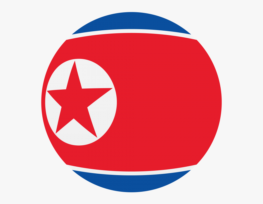 North Korea Round Flag - North Korea Flag Icon, Transparent Clipart