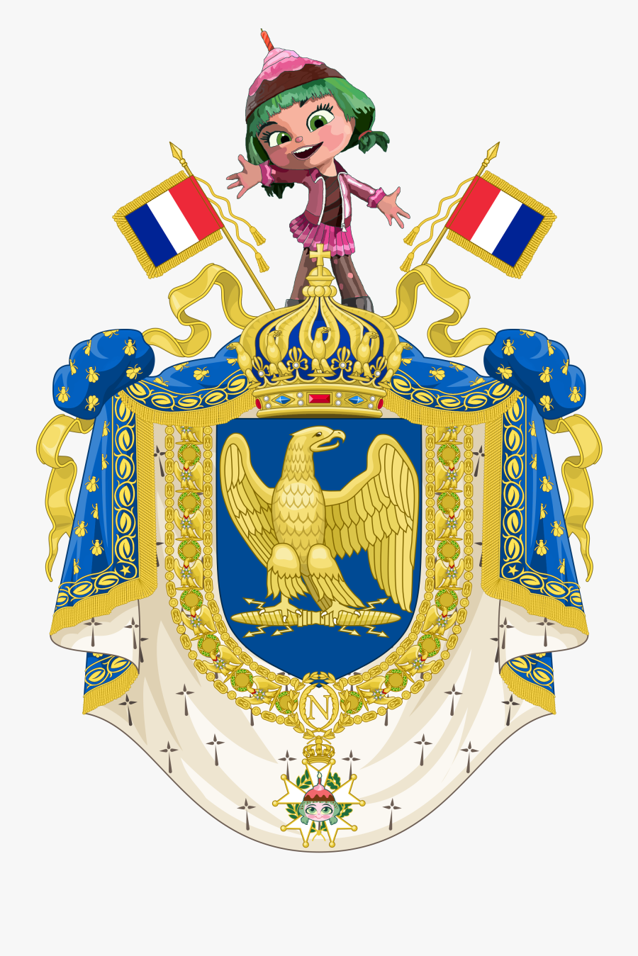 Constitution Clipart Paris Treaty - Third French Empire Flag, Transparent Clipart