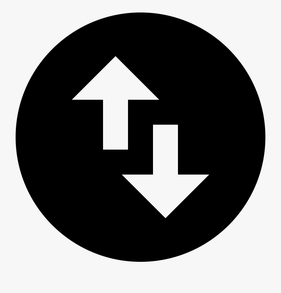 Swap Vert Circle - Daily Dot, Transparent Clipart