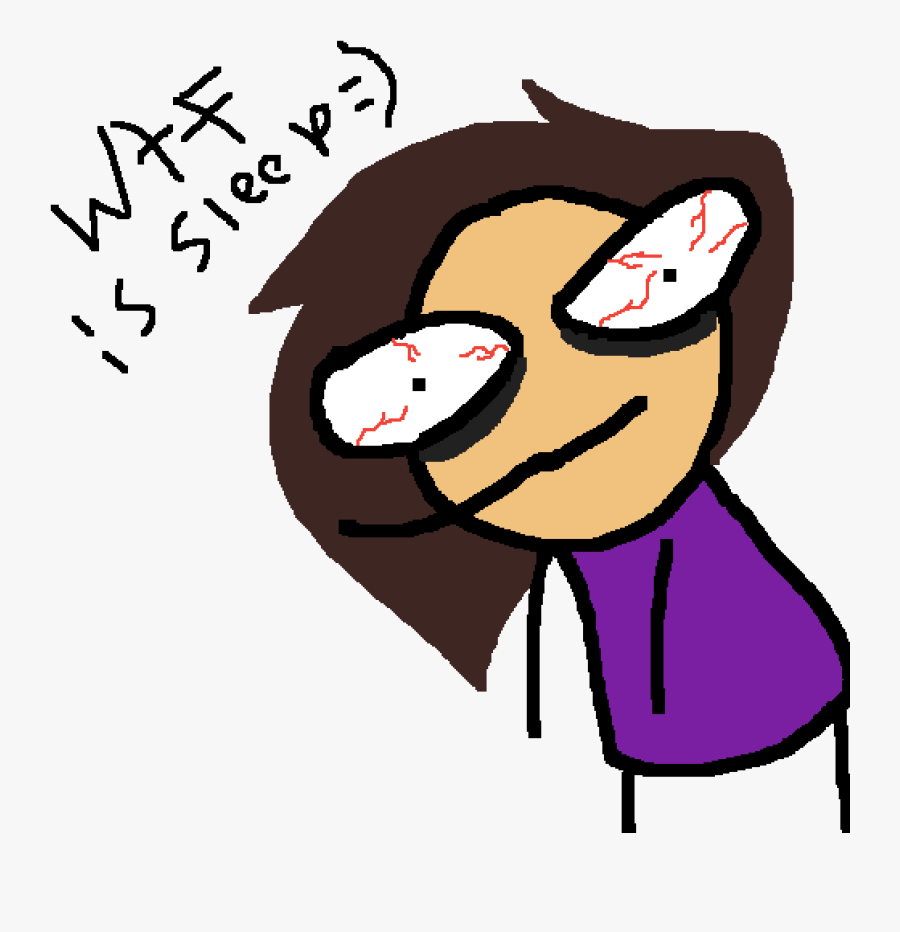 So Sleepy But I Wan"t To Draw - Cartoon, Transparent Clipart