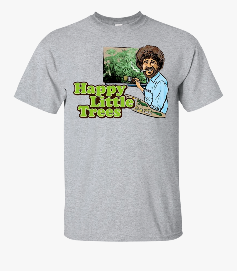 Bob Ross Happy Trees Tee - Funny Dispatcher Shirts, Transparent Clipart