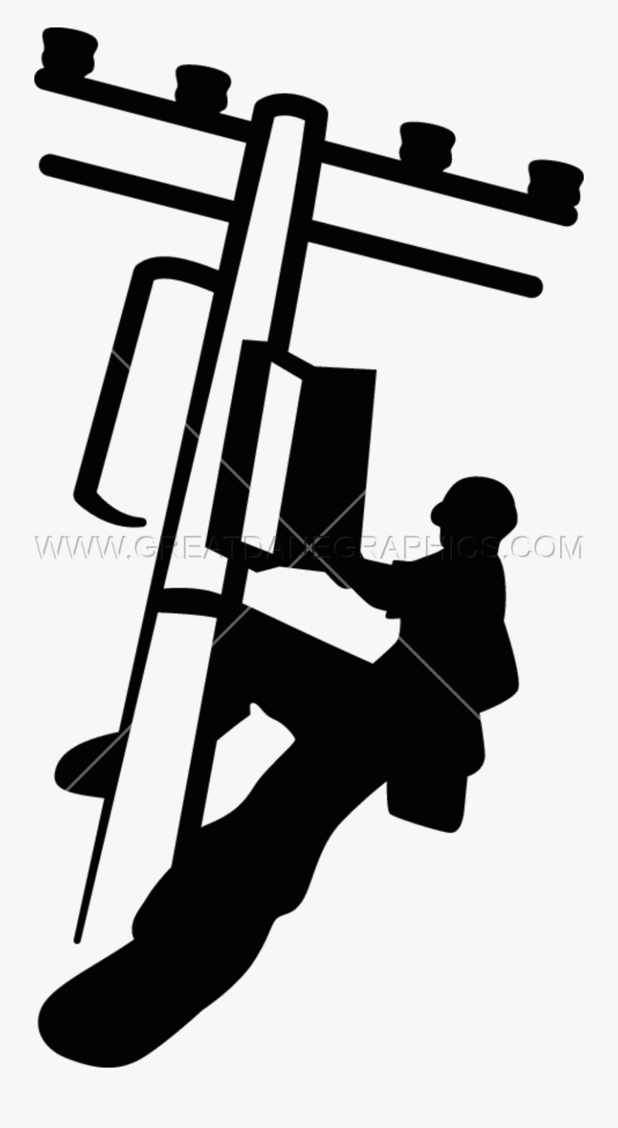 Electric Lineman Png Clipart Lineworker Clip Art - Electrical Line Man .png, Transparent Clipart