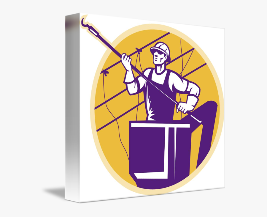 Lineworker Power With By - Lineworker, Transparent Clipart