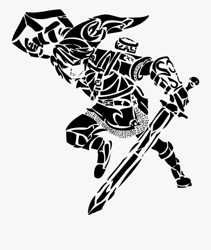 Tribal Art Drawings - Legend Of Zelda Blue, Transparent Clipart