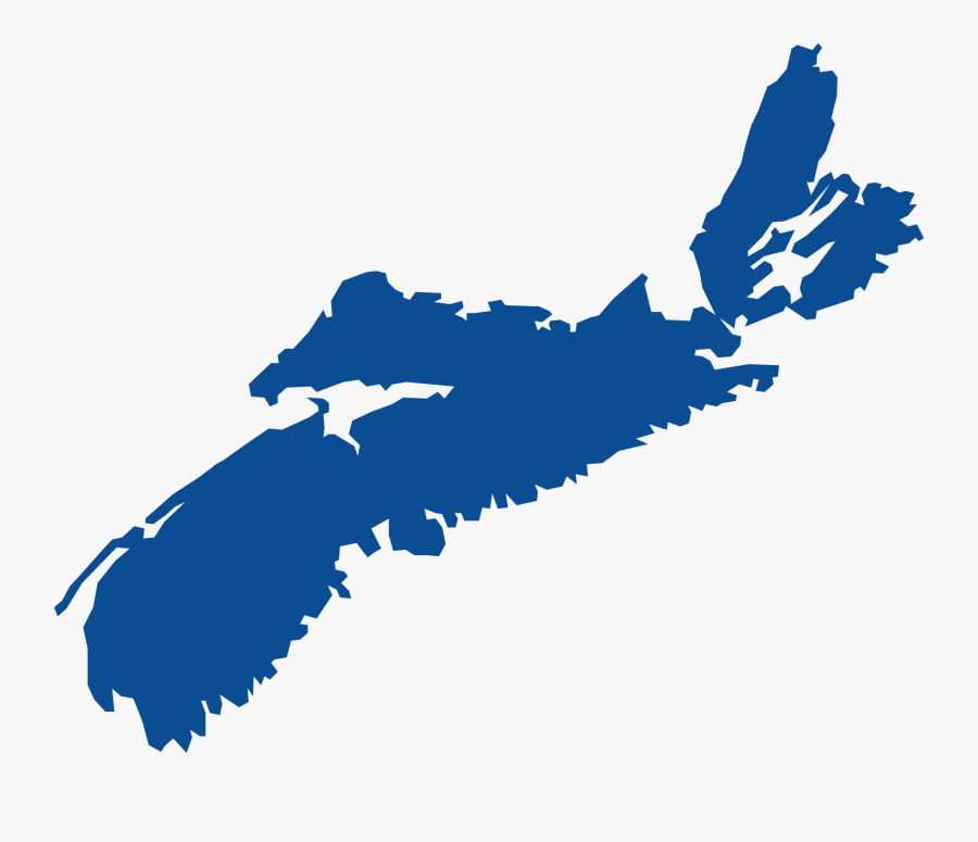 Map Of Nova Scotia - Nova Scotia Map Outline, Transparent Clipart