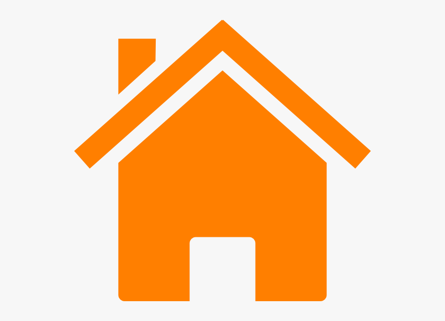 Simple Orange House Clip Art At Clker - Home Clipart Png, Transparent Clipart