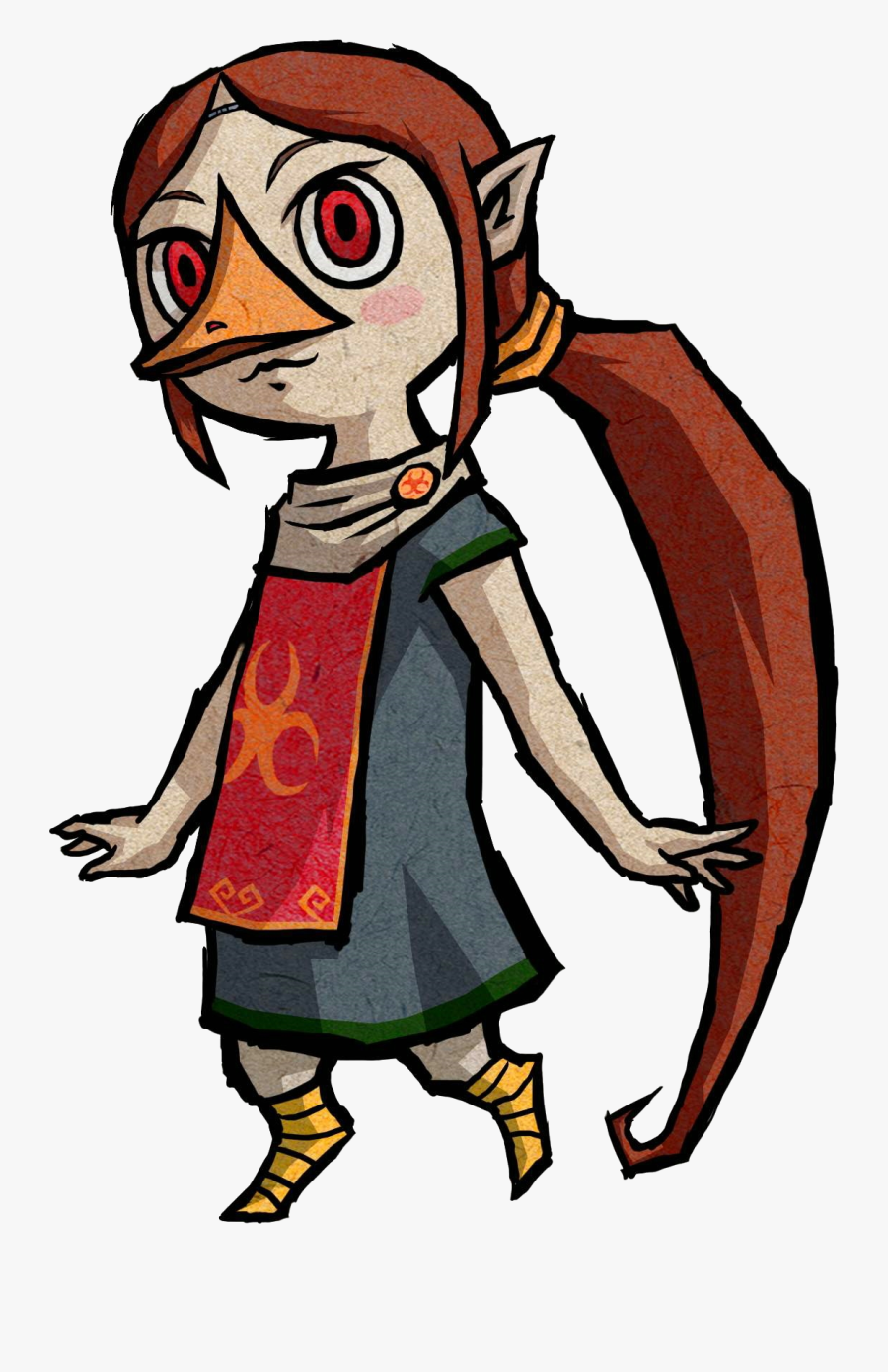 The Legend Of Zelda Clipart Girls - Zelda Wind Waker Concept, Transparent Clipart