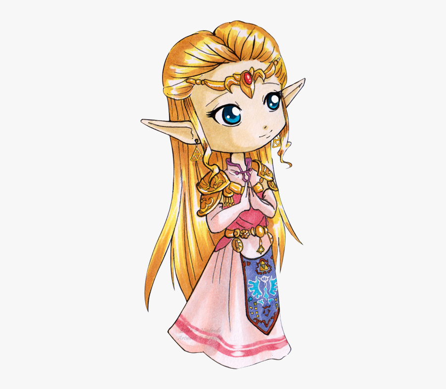 Clip Art Princess Zelda Art - Zelda Twilight Princess Zelda Manga Chibi, Transparent Clipart