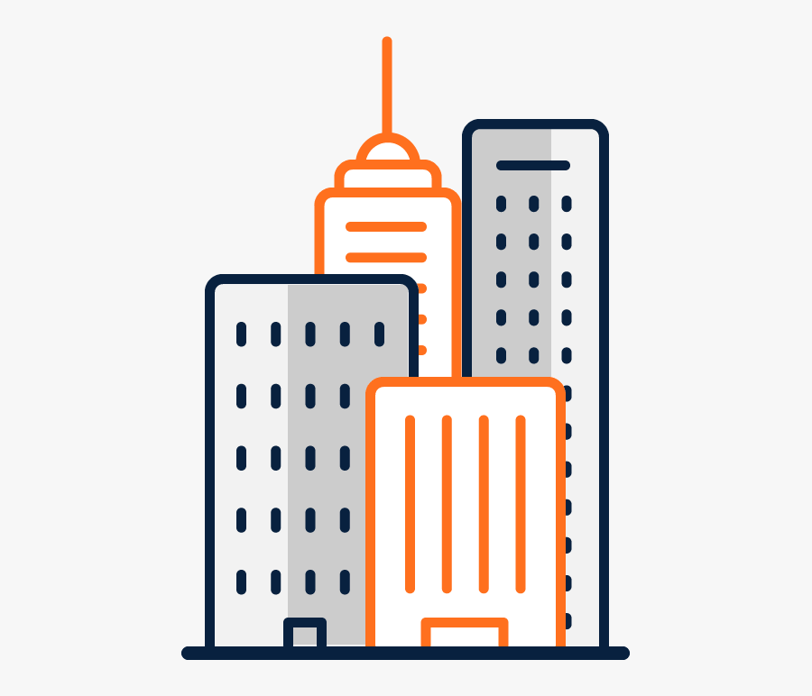 Icon Of High Rise Buildings, Transparent Clipart
