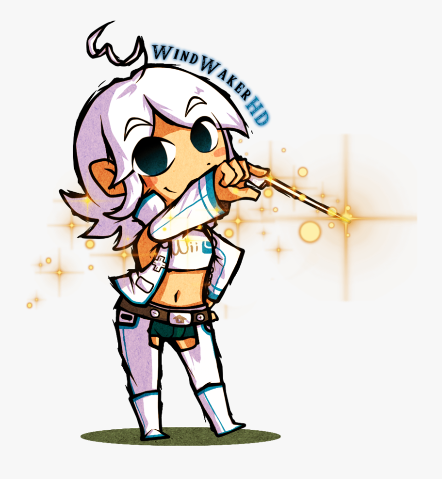 Wii U Wind Waker Hd By Geekykitten64 - Loz Wind Waker Oc, Transparent Clipart