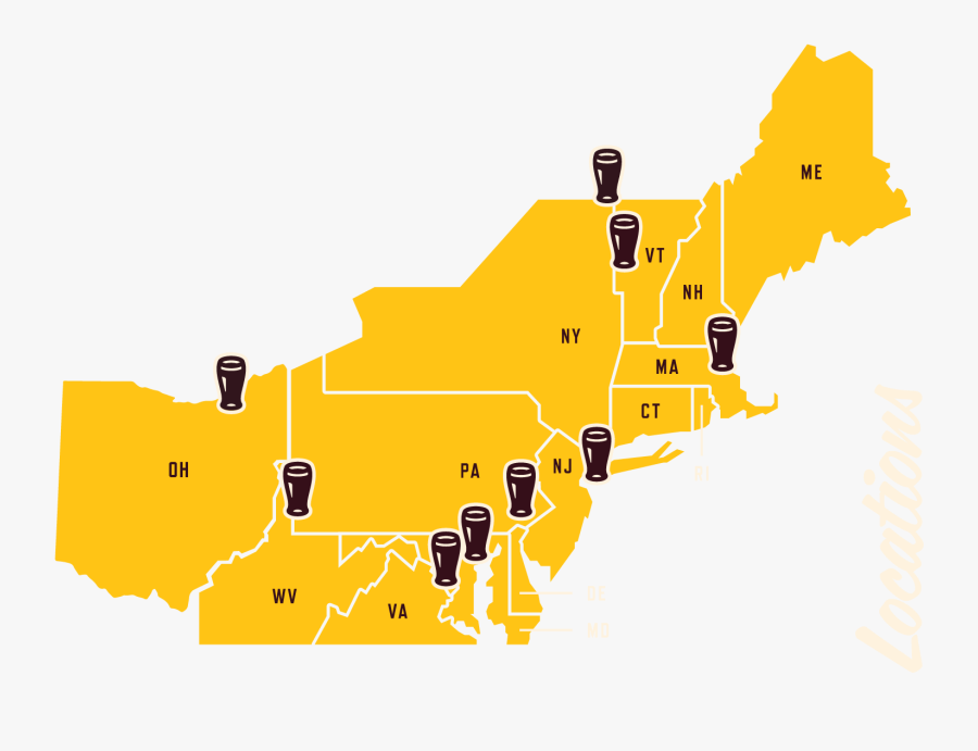 Us Map - Map, Transparent Clipart