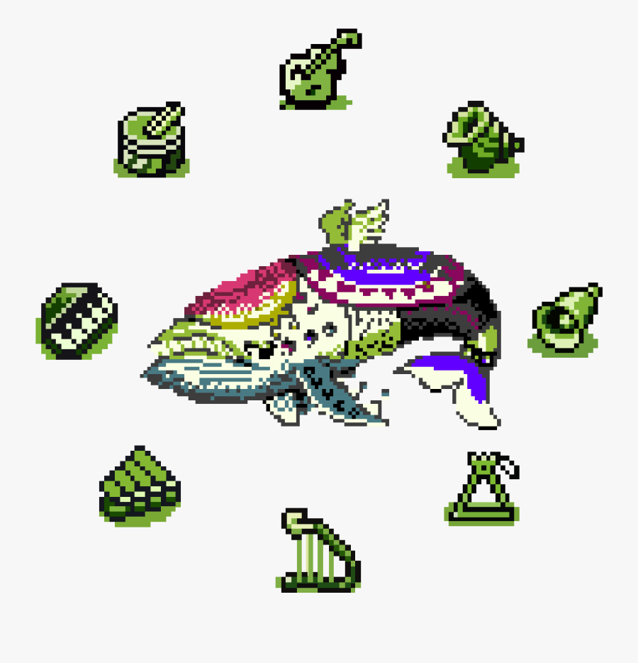 Pubg Clipart 8bit - Wind Fish Sprite, Transparent Clipart